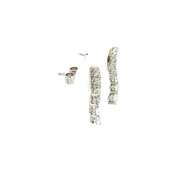 Diamond Drop Earrings  Image 3 Toner Jewelers Overland Park, KS