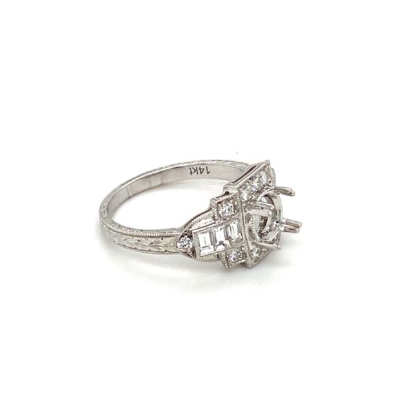 Geometric Diamond Engagement Ring Setting Image 4 Toner Jewelers Overland Park, KS