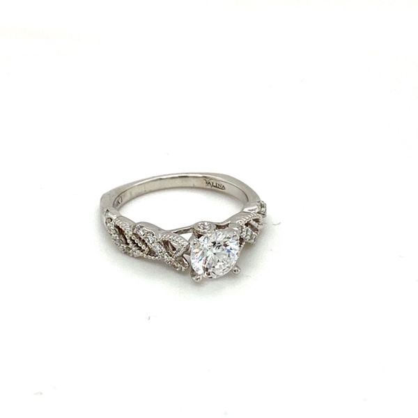 14K White Gold Diamond Engagement Ring Setting Image 2 Toner Jewelers Overland Park, KS