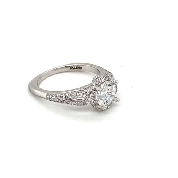 Diamond Engagement Ring Setting with Halo Image 3 Toner Jewelers Overland Park, KS