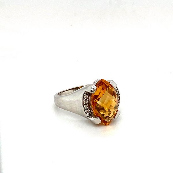 Marquise Citrine & Diamond Ring Image 2 Toner Jewelers Overland Park, KS