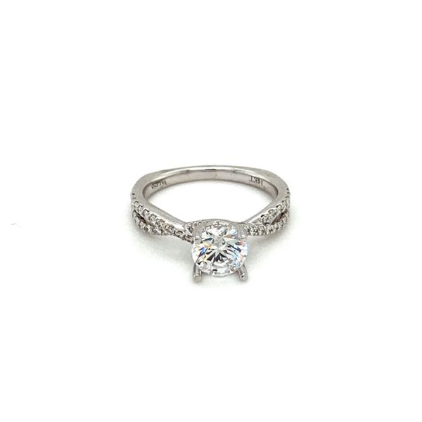 Diamond Engagement Ring Setting with Intertwined Shank Toner Jewelers Overland Park, KS