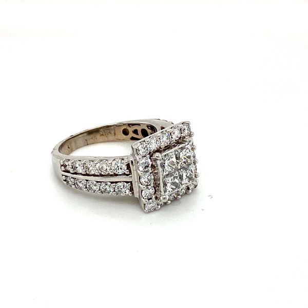 Estate Princess Cut Diamond Ring Image 2 Toner Jewelers Overland Park, KS