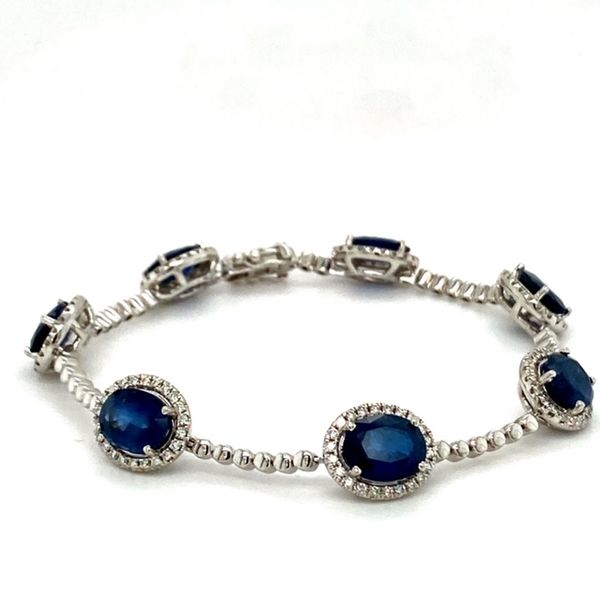 Sapphire and Diamond Bracelet Image 2 Toner Jewelers Overland Park, KS