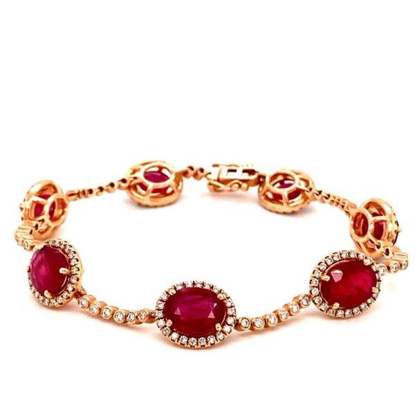 Ruby and Diamond Bracelet Image 3 Toner Jewelers Overland Park, KS