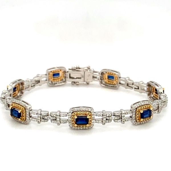 Sapphire and Diamond Bracelet Toner Jewelers Overland Park, KS