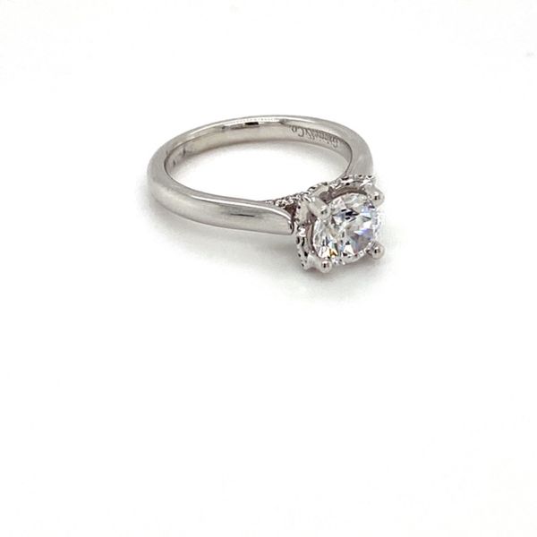 14K White Gold Engagement Ring Setting Image 2 Toner Jewelers Overland Park, KS