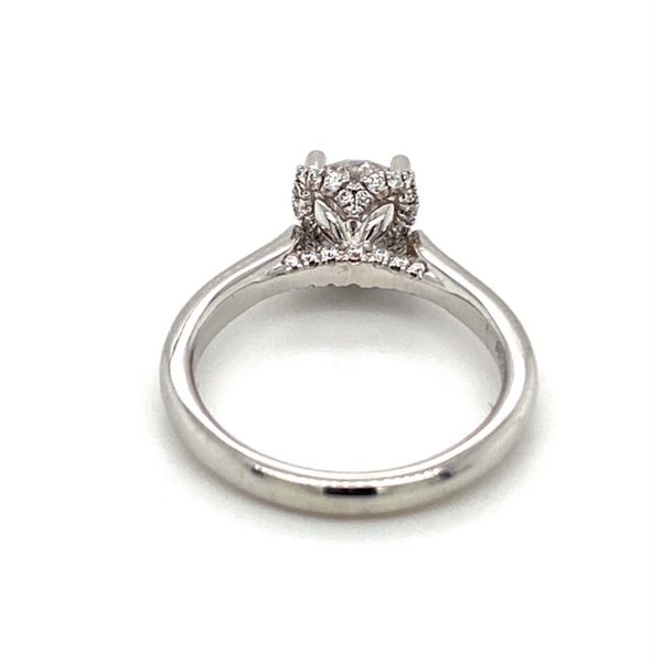 14K White Gold Engagement Ring Setting Image 3 Toner Jewelers Overland Park, KS
