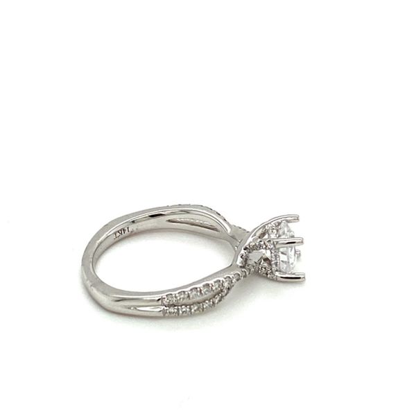 Diamond Engagement Ring Setting with Intertwined Shank Image 4 Toner Jewelers Overland Park, KS