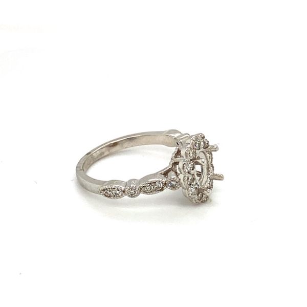 Charming Vintage Engagement Ring Setting Image 3 Toner Jewelers Overland Park, KS
