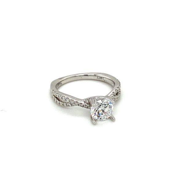 Diamond Engagement Ring Setting with Intertwined Shank Image 2 Toner Jewelers Overland Park, KS