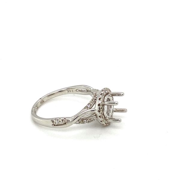 Twisted Shank Engagement Ring Setting Image 3 Toner Jewelers Overland Park, KS