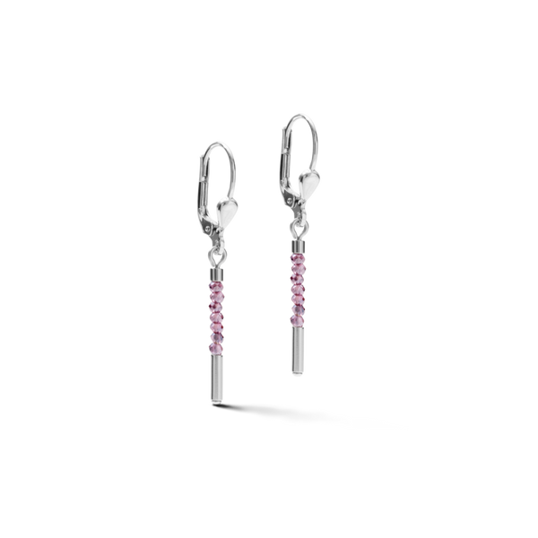 Lilac Glass Crystal Beaded Earrings Vandenbergs Fine Jewellery Winnipeg, MB