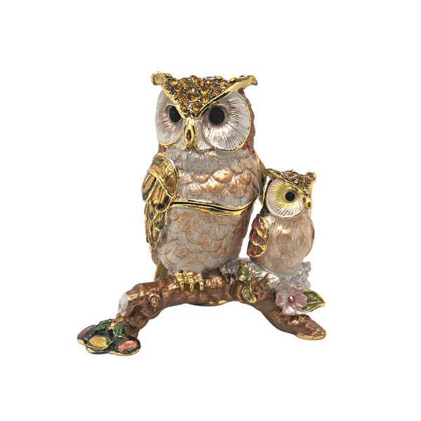 Ms. Owl & Owlet Trinket Box Vandenbergs Fine Jewellery Winnipeg, MB