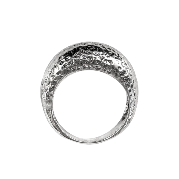Sterling Silver Hammered Dome Ring Image 2 Vandenbergs Fine Jewellery Winnipeg, MB