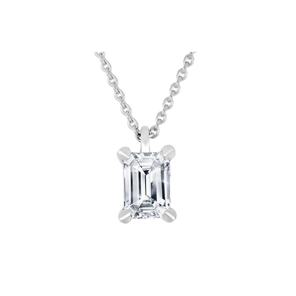 Emerald Cut Diamond Necklace Vandenbergs Fine Jewellery Winnipeg, MB