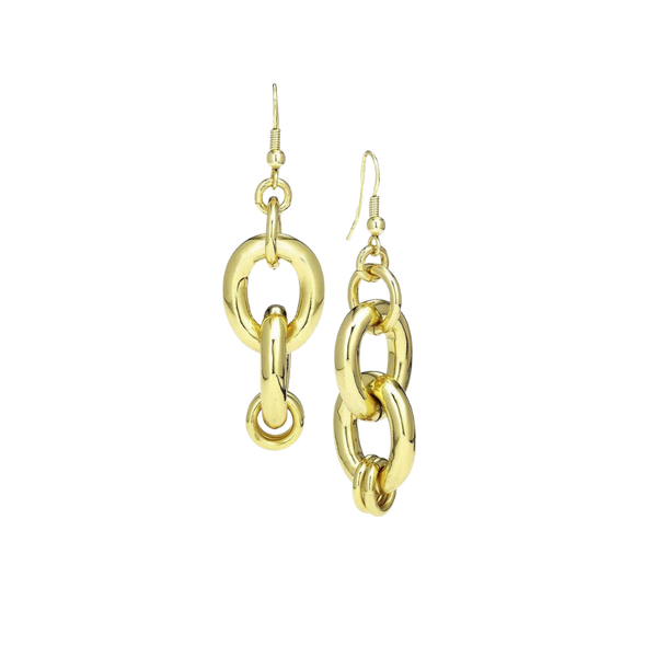 18K Gold Plated Chain Earrings Vandenbergs Fine Jewellery Winnipeg, MB