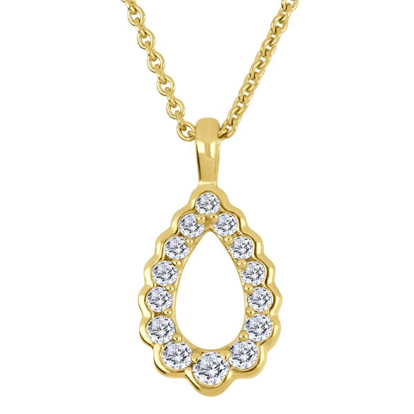 10K Gold Diamond Teardrop Necklace Image 2 Vandenbergs Fine Jewellery Winnipeg, MB
