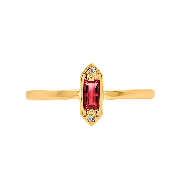 Yellow Gold Ruby & Diamond Ring Image 2 Vandenbergs Fine Jewellery Winnipeg, MB