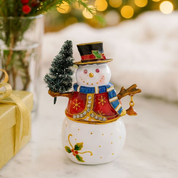 Rusty The Snowman Trinket Box Image 2 Vandenbergs Fine Jewellery Winnipeg, MB