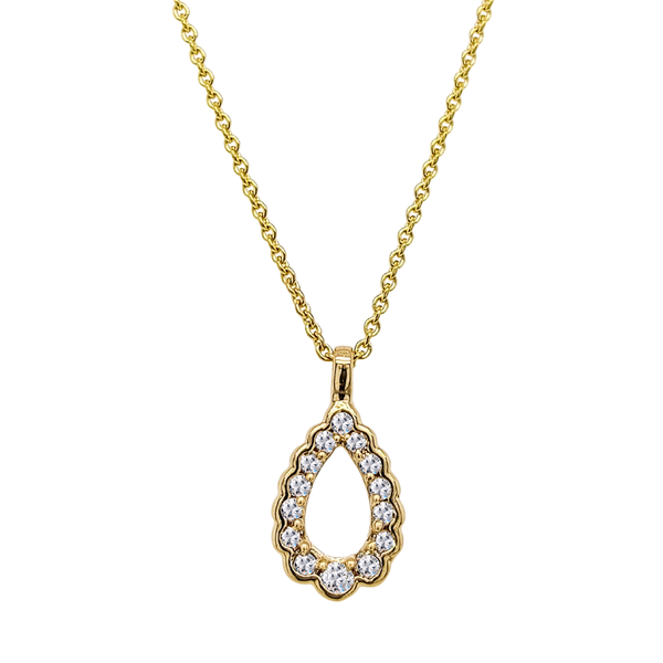 10K Gold Diamond Teardrop Necklace Vandenbergs Fine Jewellery Winnipeg, MB