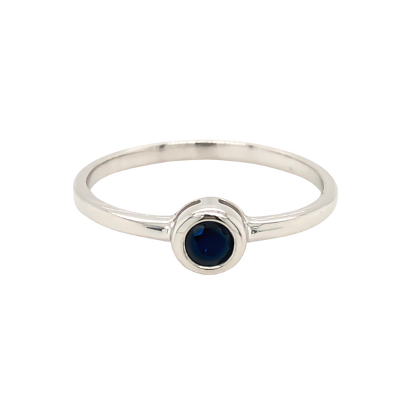 10K White Gold Blue Sapphire Ring Image 2 Vandenbergs Fine Jewellery Winnipeg, MB