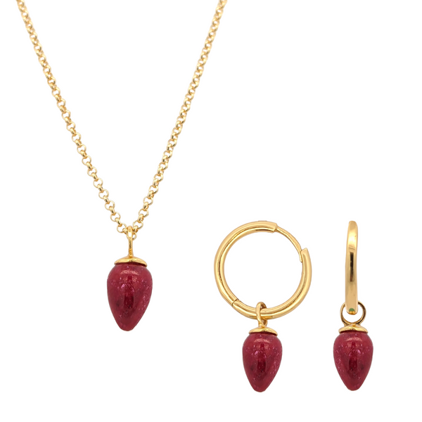 Ruby Necklace & Earrings Vandenbergs Fine Jewellery Winnipeg, MB