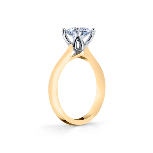Two-Tone CZ Solitaire Engagement Ring Vandenbergs Fine Jewellery Winnipeg, MB