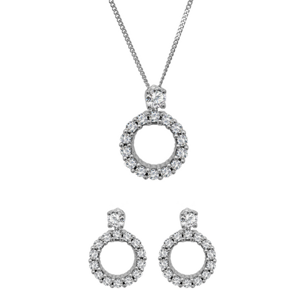 Diamond Necklace & Earrings Vandenbergs Fine Jewellery Winnipeg, MB