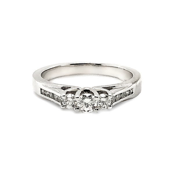 14K White Gold Diamond Engagement Ring Vandenbergs Fine Jewellery Winnipeg, MB