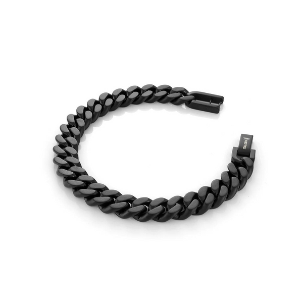 Matte Black Steel Chain Bracelet Vandenbergs Fine Jewellery Winnipeg, MB