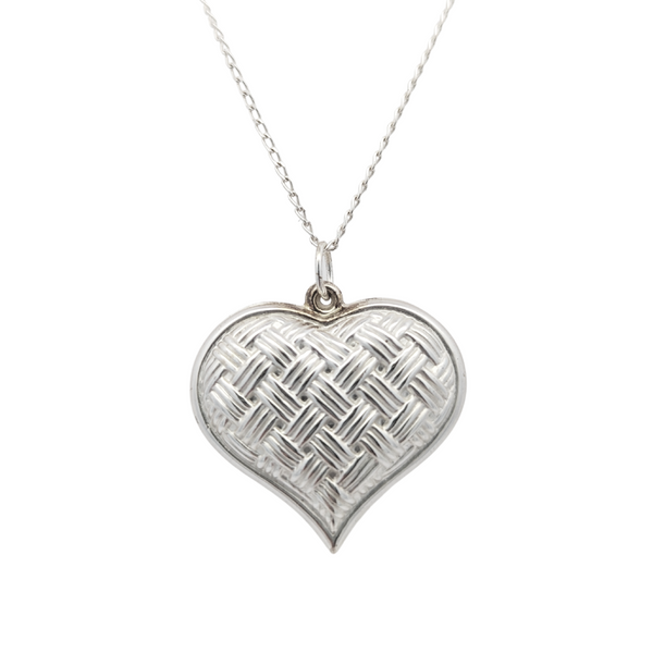 Woven Puffed Heart Necklace Vandenbergs Fine Jewellery Winnipeg, MB