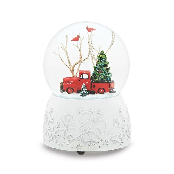 Red Truck Christmas Musical Snow Globe Vandenbergs Fine Jewellery Winnipeg, MB