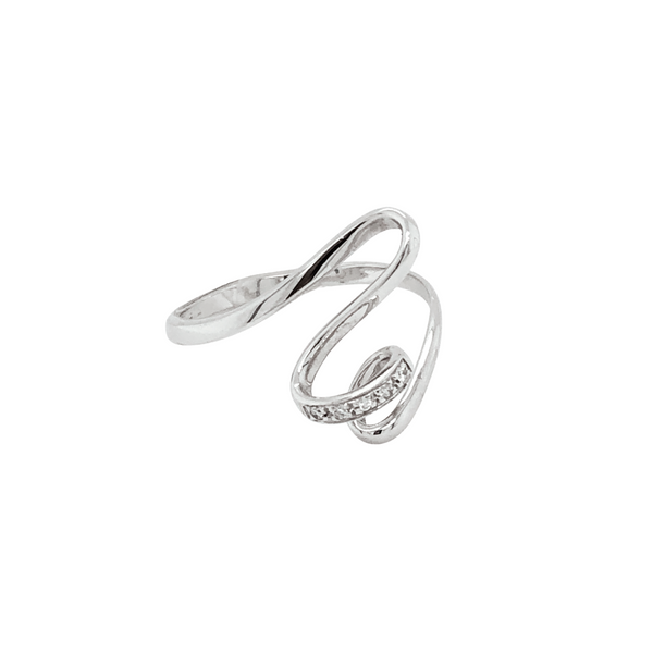 18K White Gold Diamond Curve Ring Image 2 Vandenbergs Fine Jewellery Winnipeg, MB