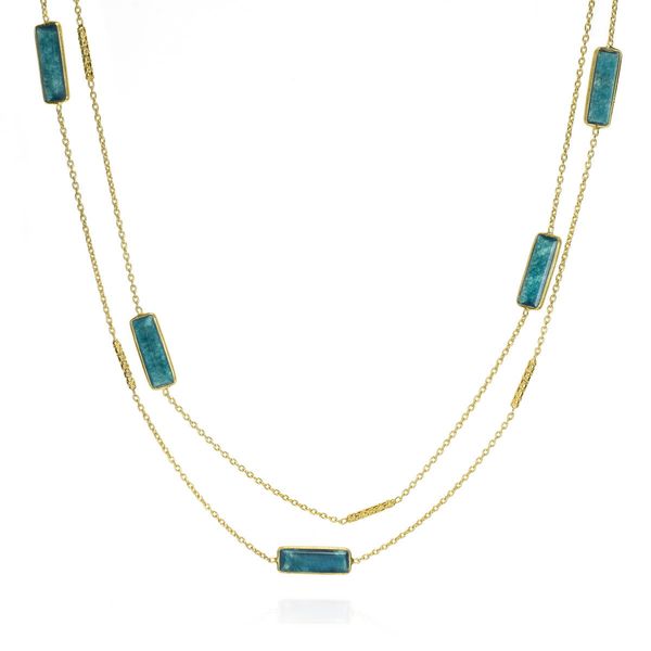 Long Apatite Station Necklace Vandenbergs Fine Jewellery Winnipeg, MB