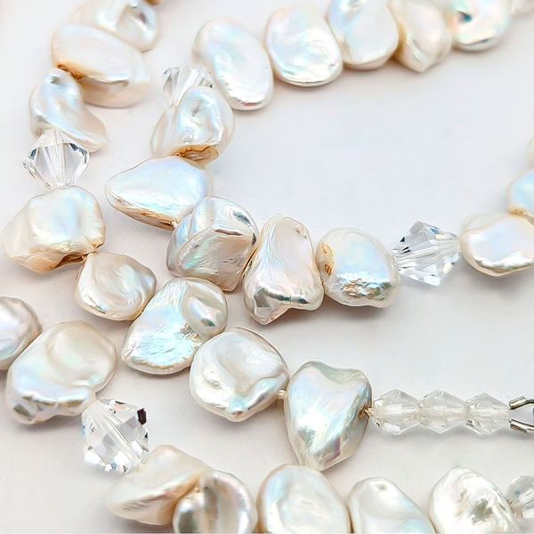 Baroque Pearl & Crystal Necklace and Earrings Set Image 4 Vandenbergs Fine Jewellery Winnipeg, MB