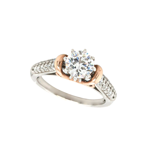 14K Rose & White Gold Diamond & CZ Ring Vandenbergs Fine Jewellery Winnipeg, MB