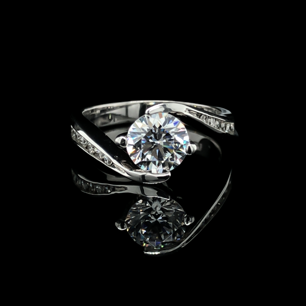 14K White Gold Diamond & CZ Ring Image 2 Vandenbergs Fine Jewellery Winnipeg, MB