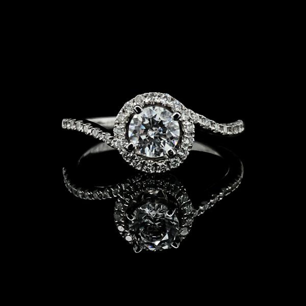 18K White Gold Diamond & CZ Ring Image 2 Vandenbergs Fine Jewellery Winnipeg, MB