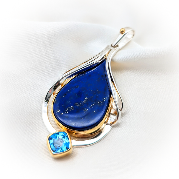 Azure Blue Topaz Pendant Image 3 Vandenbergs Fine Jewellery Winnipeg, MB