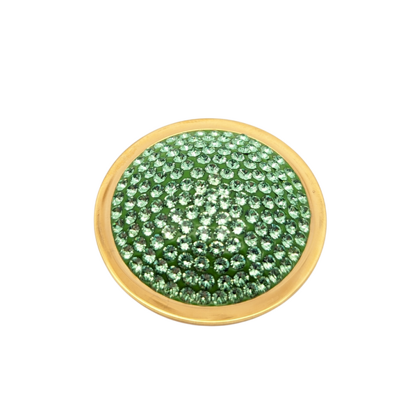 Green Swarovski Coin Pendant Vandenbergs Fine Jewellery Winnipeg, MB