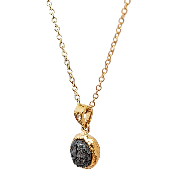 14K Gold Rough Diamond Necklace Image 2 Vandenbergs Fine Jewellery Winnipeg, MB