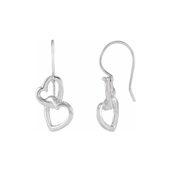 Interlocking Heart Earrings Vandenbergs Fine Jewellery Winnipeg, MB