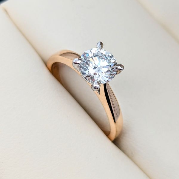 Two-Tone 1.15CT Diamond Solitaire Engagement Ring Image 2 Vandenbergs Fine Jewellery Winnipeg, MB