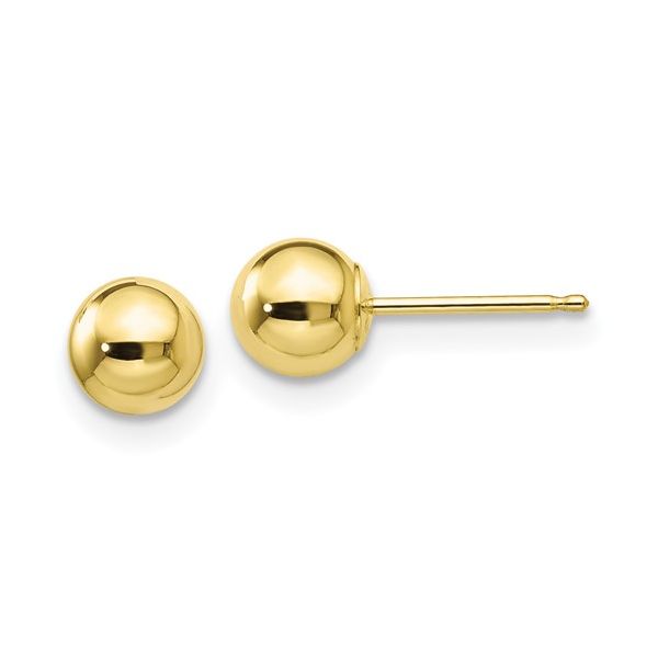 10K Gold 5mm Ball Post Earrings Image 2 Vandenbergs Fine Jewellery Winnipeg, MB