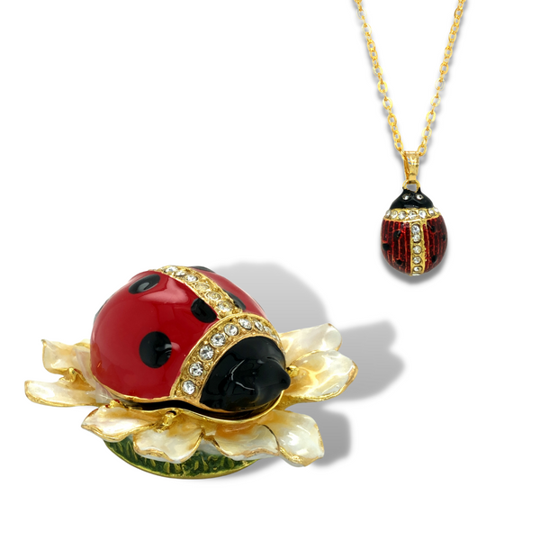Blooming Ladybug Trinket Box Image 2 Vandenbergs Fine Jewellery Winnipeg, MB