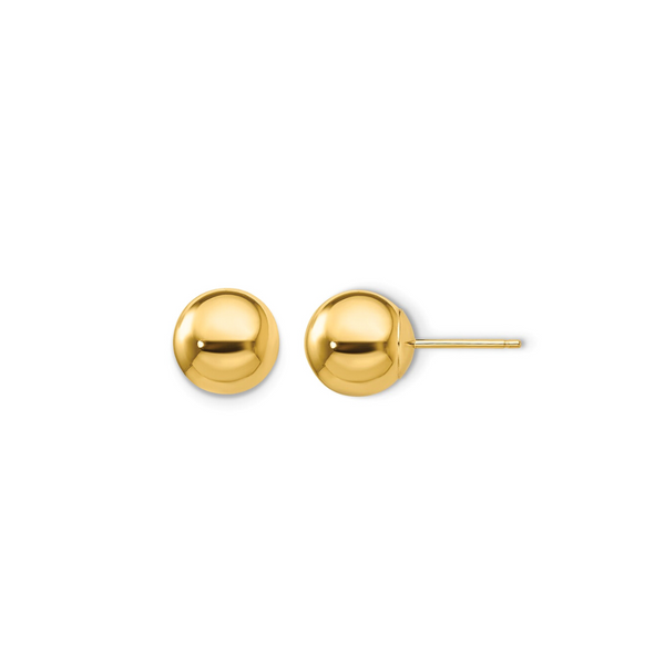 14K Yellow Gold Ball Post Earrings Vandenbergs Fine Jewellery Winnipeg, MB