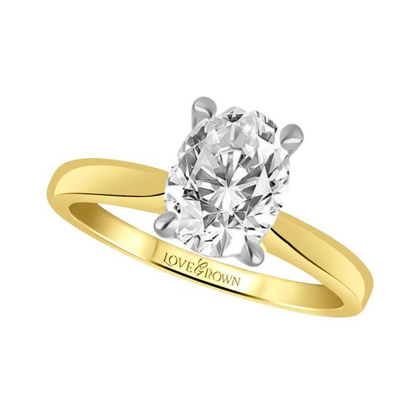 Two-Tone 1.5CT Oval Diamond Engagement Ring Vandenbergs Fine Jewellery Winnipeg, MB