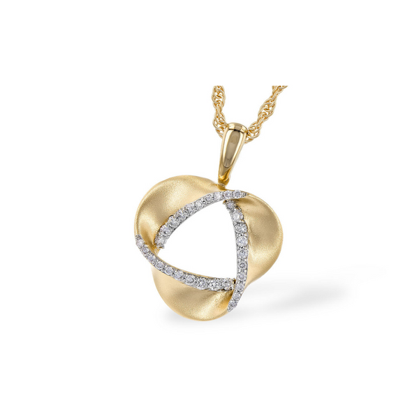 14K Yellow Gold Diamond Necklace Vandenbergs Fine Jewellery Winnipeg, MB