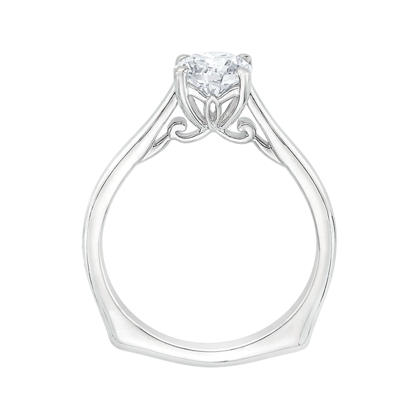 White Gold Solitaire Semi-Mount Engagement Ring Image 2 Vandenbergs Fine Jewellery Winnipeg, MB